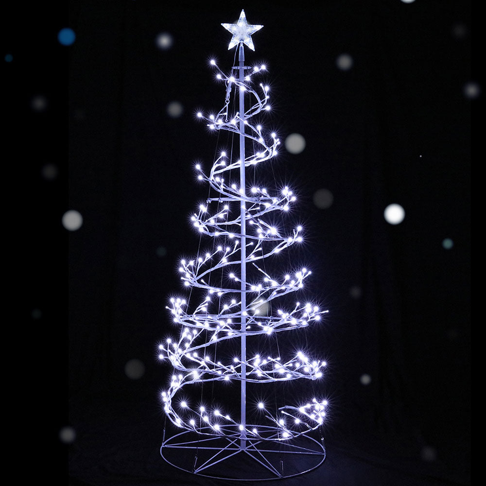 Jingle Jollys 6FT LED Christmas Tree Cold White Lights