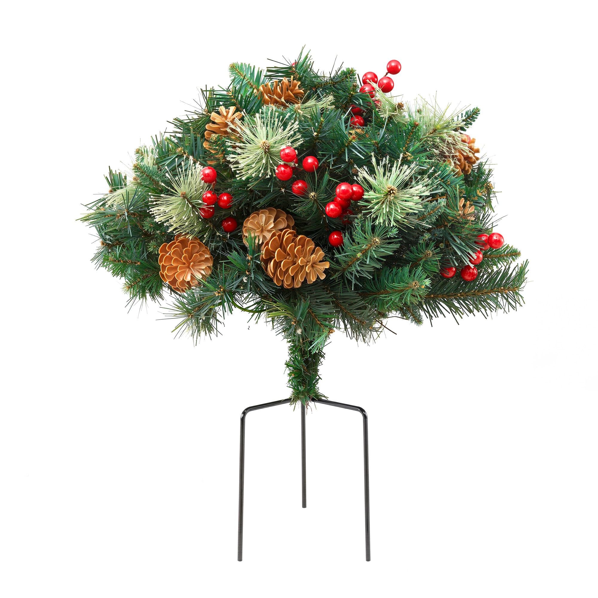 Jingle Jollys 2 Pack 45cm Lighted Artificial Christmas Tree Pathway Xmas Trees