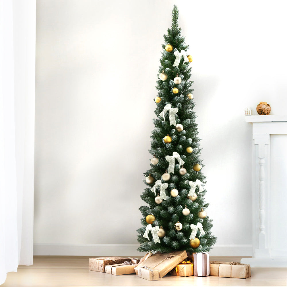Jingle Jollys 1.8m Snow Flocked Christmas Tree 300 Tips