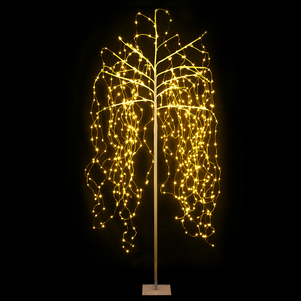 Jingle Jollys 2.1M Solar LED Christmas Tree 600 Lights