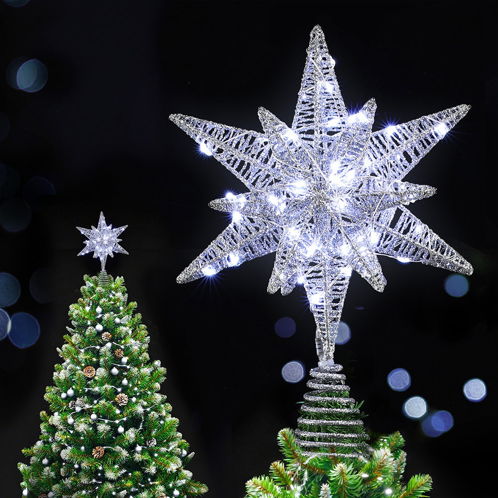 Jingle Jollys 3D Christmas Tree Topper Star LED Decoration