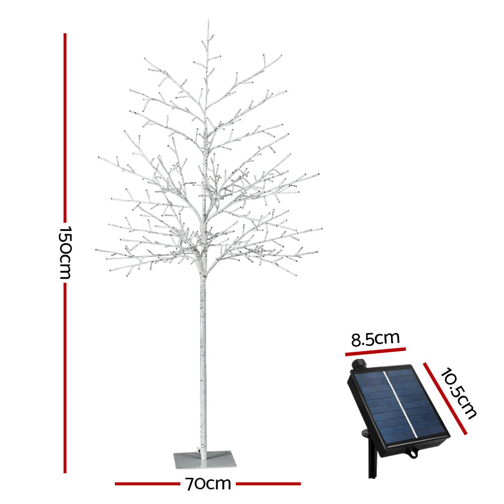 Jingle Jollys 1.5M LED Solar Christmas Tree 304 Lights