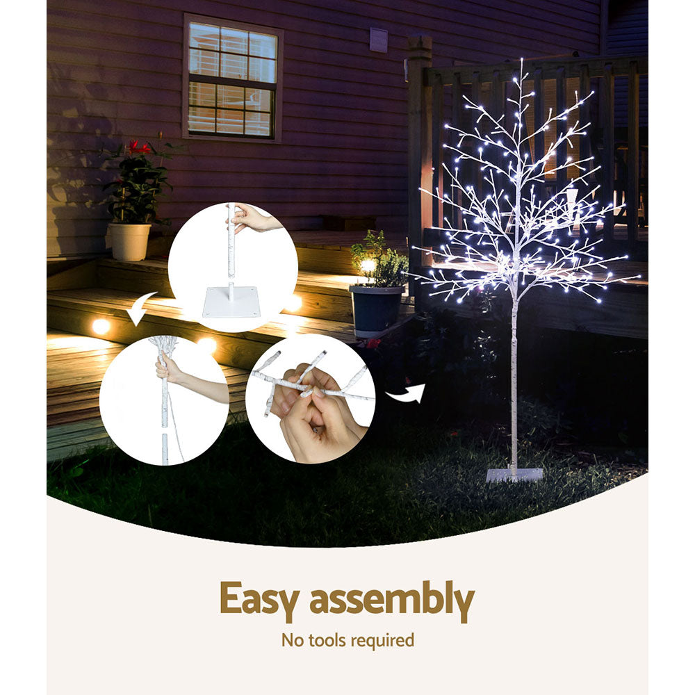 Jingle Jollys 1.5M LED Solar Christmas Tree 304 Lights