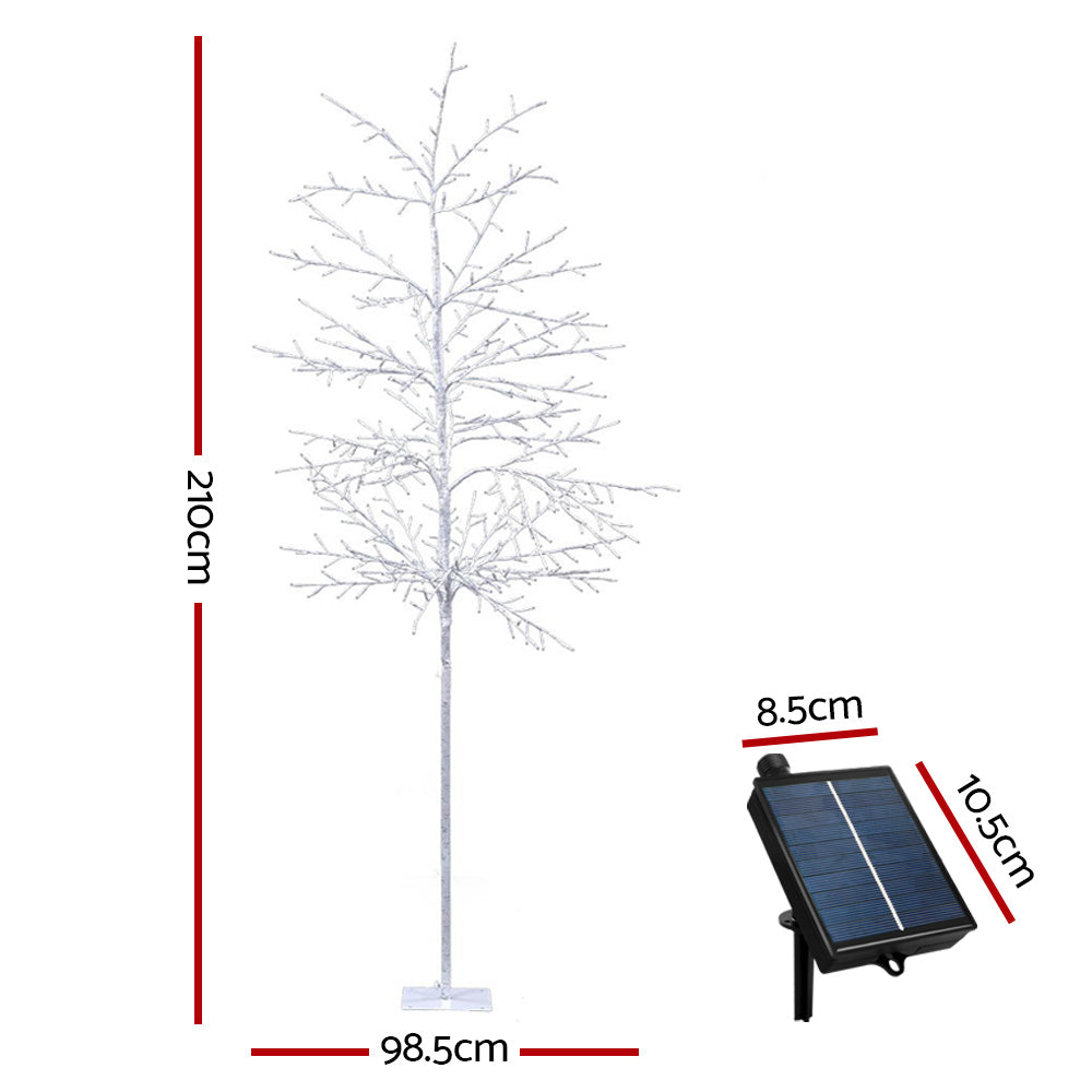 Jingle Jollys 2.1M Solar LED Christmas Tree 480 Lights