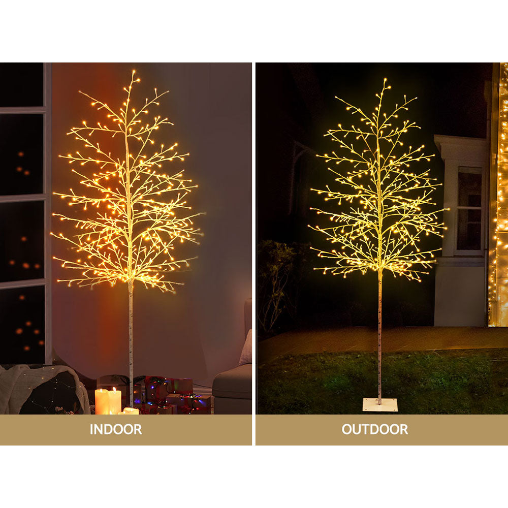 Jingle Jollys 2.1M Solar LED Christmas Tree 480 Lights