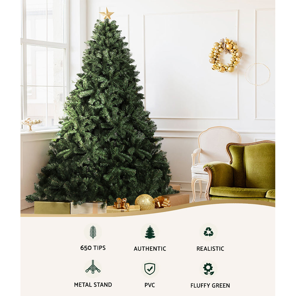 Jingle Jollys 1.8m Green Christmas Tree 650 Tips