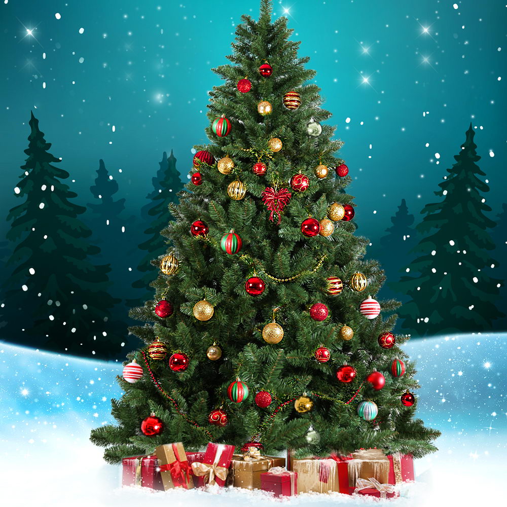 Jingle Jollys 2.1m Green Christmas Tree 905 Tips