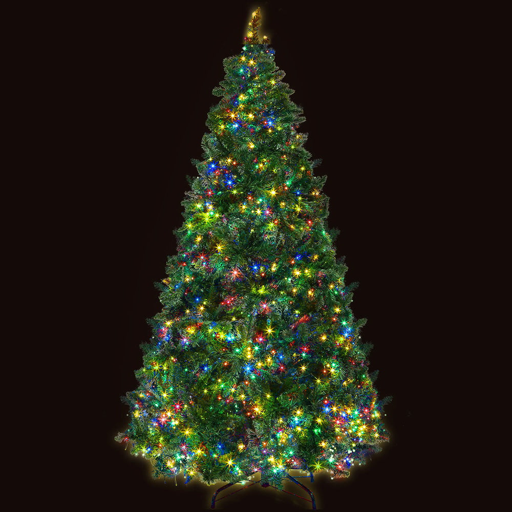Jingle Jollys 2.1m Christmas Tree 8-Mode LED Multi-Colour