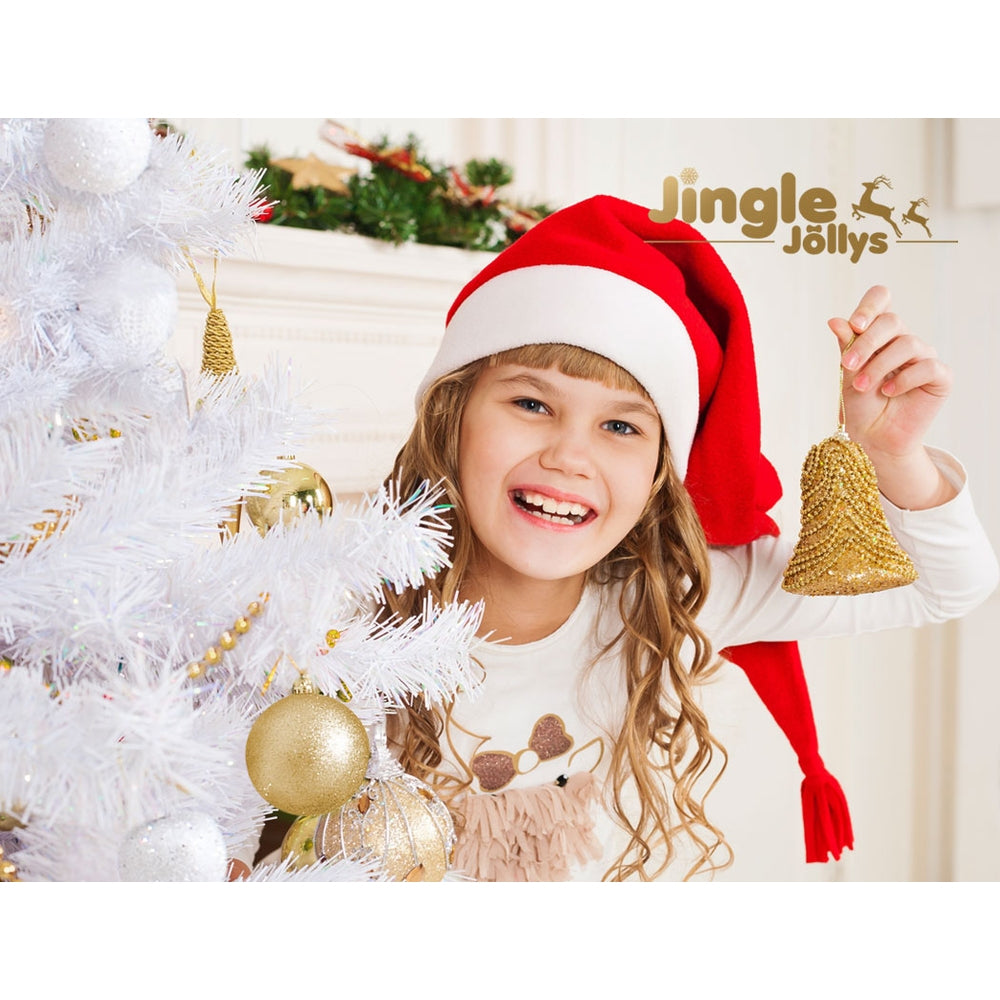 Jingle Jollys 2.1m Christmas Tree 1000 White Tips Decorations