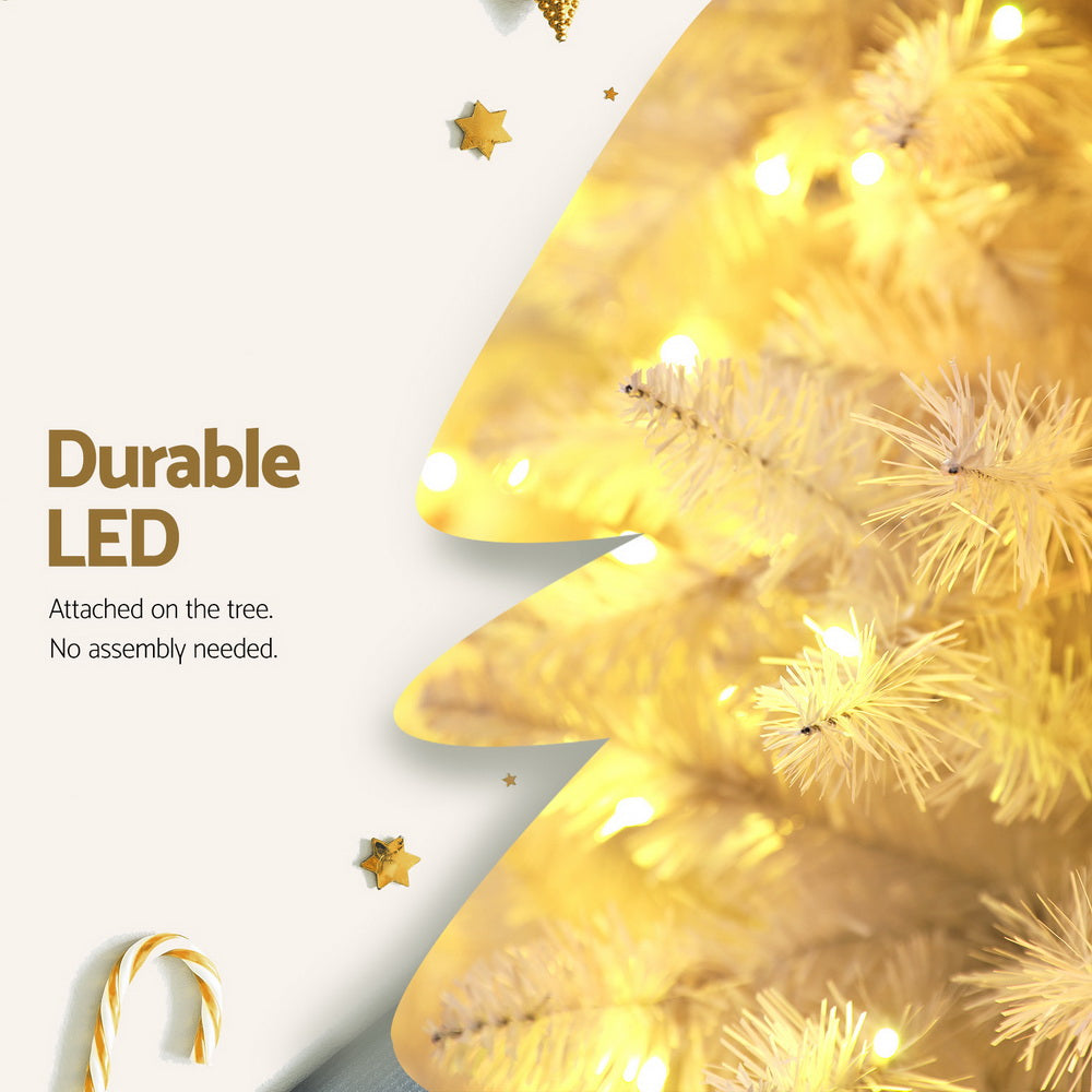 Jingle Jollys 2.1m Christmas Tree 500 LED White 1260 Tips