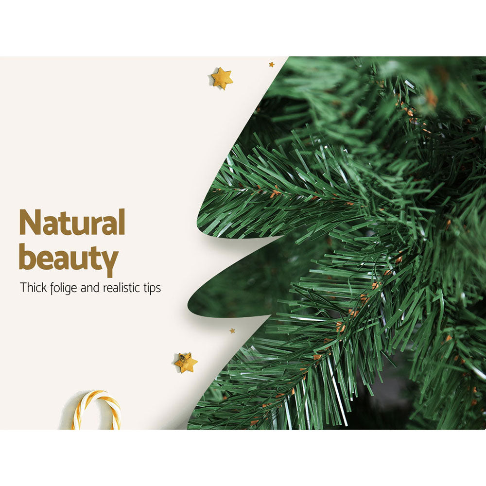 Jingle Jollys 2.4m Green Christmas Tree 1225 Tips