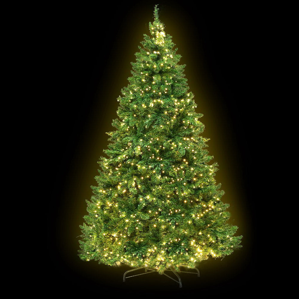 Jingle Jollys 2.4m Pre-lit Fir Christmas Tree 1488 LEDs 8 Modes