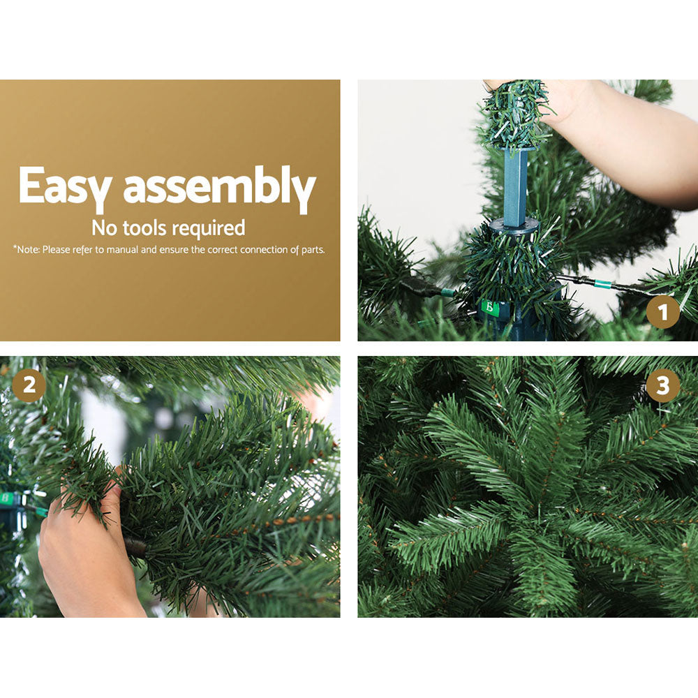 Jingle Jollys 2.7m Green Christmas Tree 1590 Tips