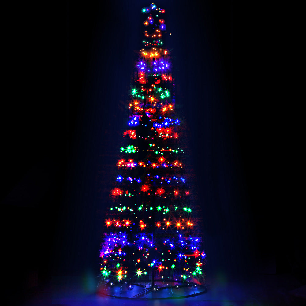 Jingle Jollys 3.6M Solar LED Christmas Tree 400 Lights