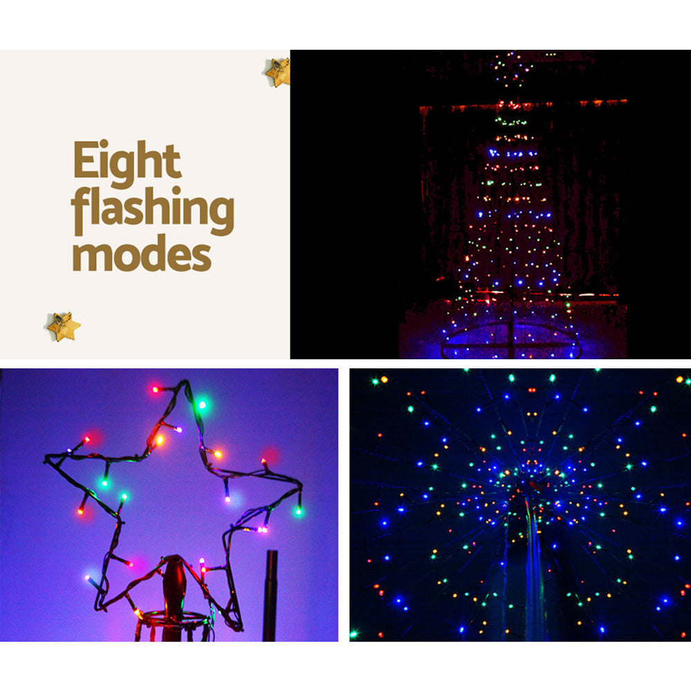 Jingle Jollys 3.6M Solar LED Christmas Tree 400 Lights