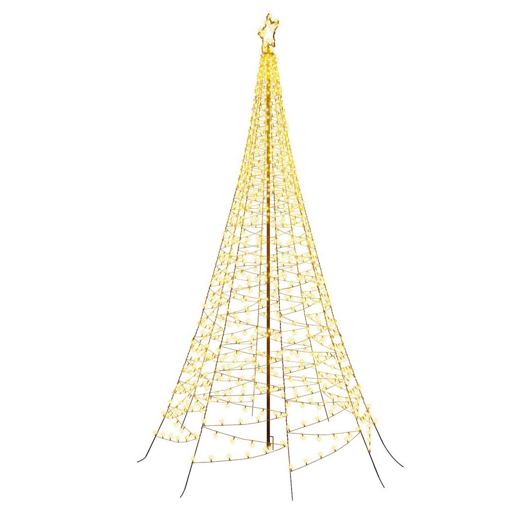 Jingle Jollys 3.6M Christmas Tree Solar LED Net Lights