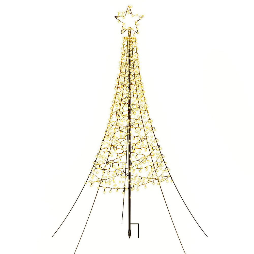 Jingle Jollys 2.1m Solar Christmas Tree with 320 LED Lights