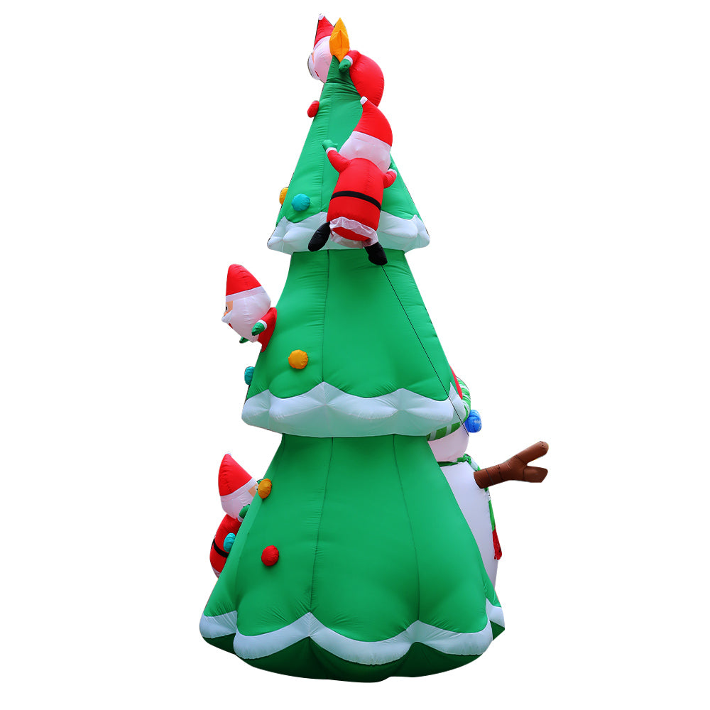 Jingle Jollys 5M Inflatable Santa Tree Illuminated Christmas Decoration
