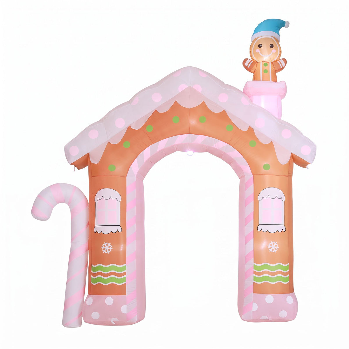 Jingle Jollys Christmas Inflatable Gingerbread Man 3.2M Illuminated