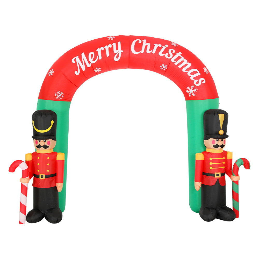 Jingle Jollys 3M Inflatable Nutcracker Archway Illuminated Christmas Decoration