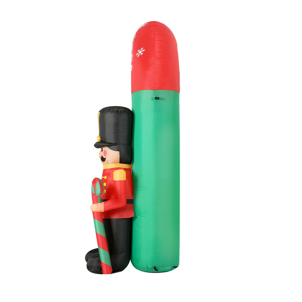 Jingle Jollys 3M Inflatable Nutcracker Archway Illuminated Christmas Decoration