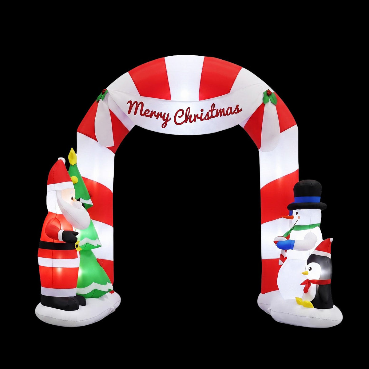 Jingle Jollys 3M Inflatable Santa Archway Illuminated Christmas Decoration