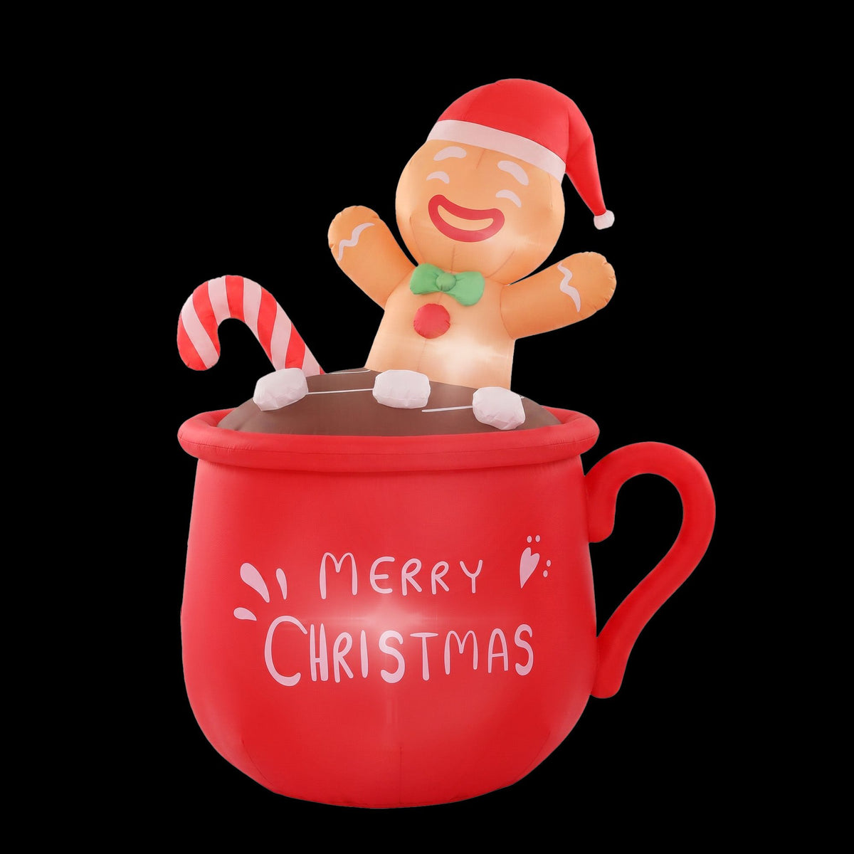 Jingle Jollys Christmas Inflatable Cup 1.8m LED Outdoor Decoration