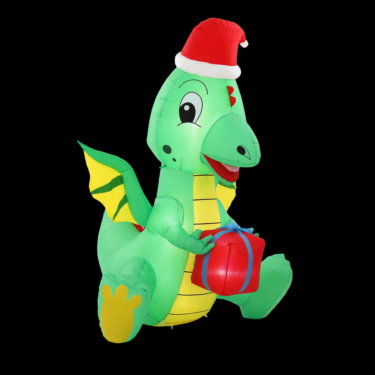 Jingle Jollys Christmas Inflatable Dragon 1.8M LED Decoration