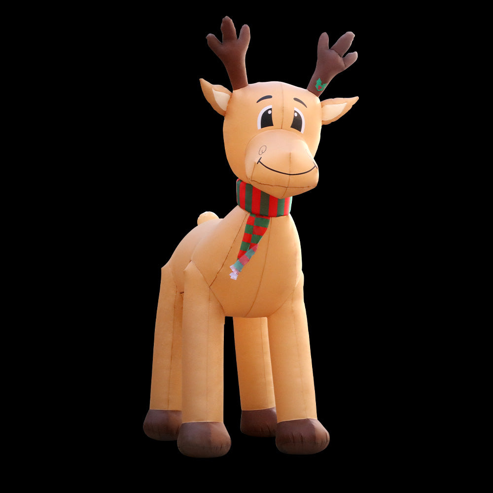 Jingle Jollys 5M Inflatable Reindeer Illuminated Christmas Decoration