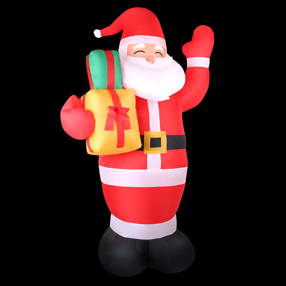 Jingle Jollys 2.4M Inflatable Santa Illuminated Christmas Decoration