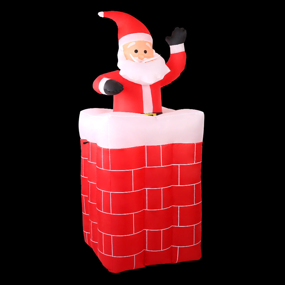 Jingle Jollys 1.8M Inflatable Santa Illuminated Christmas Decoration