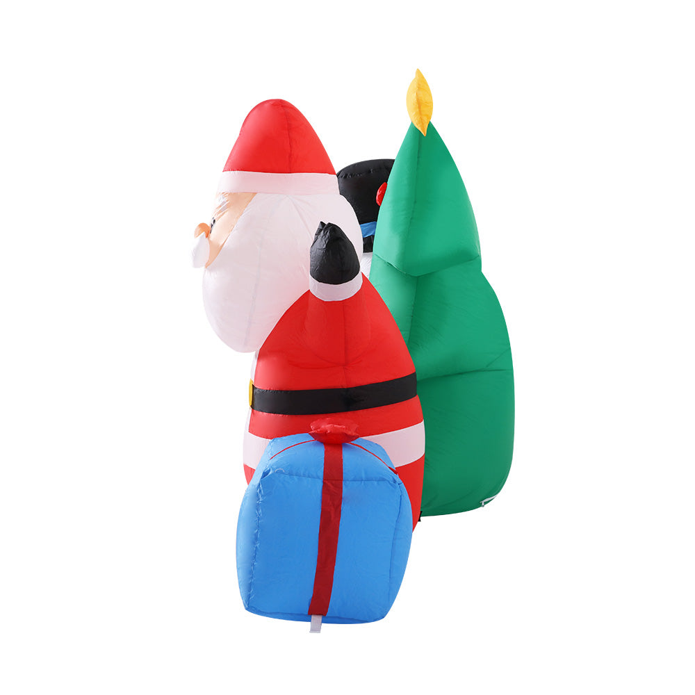 Jingle Jollys 2.7M Christmas Inflatable Tree Snowman Illuminated Decorations