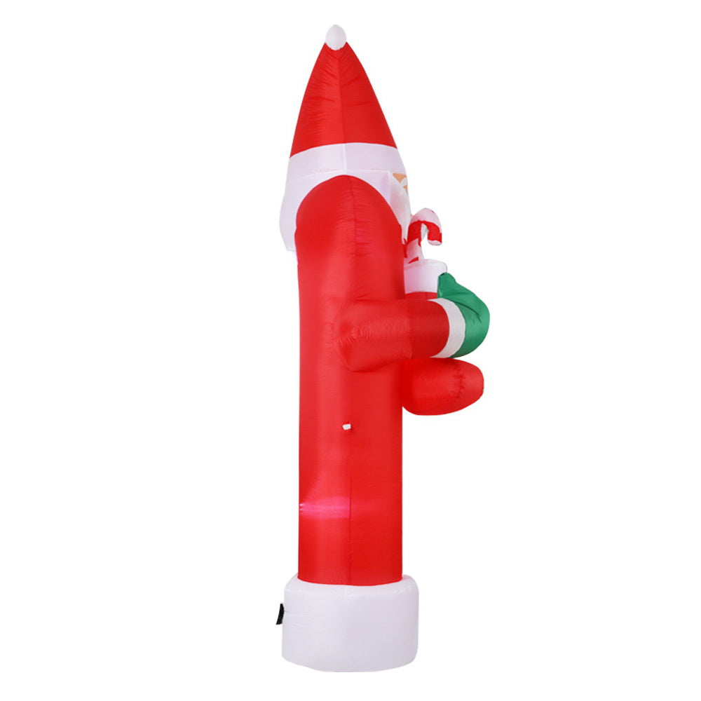Jingle Jollys 2.3M Inflatable Santa Archway Outdoor Christmas Lights