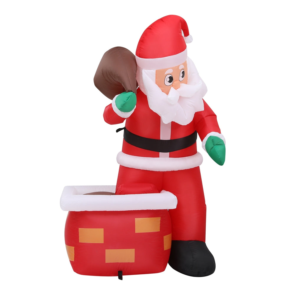 Jingle Jollys Illuminated Santa Christmas Inflatable Outdoor Decoration