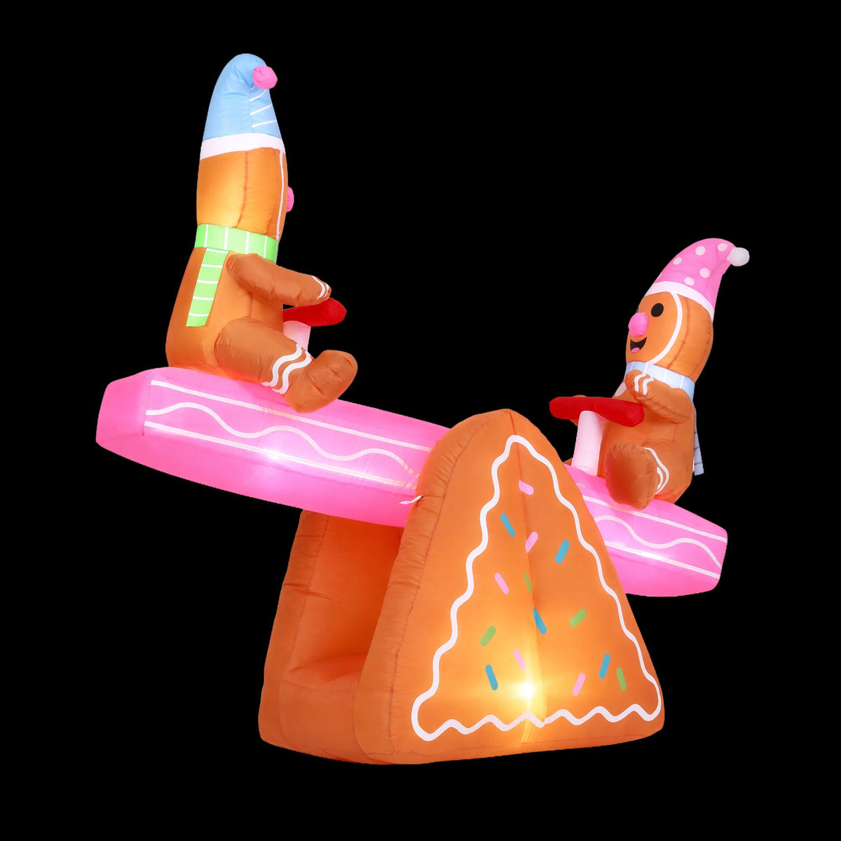 Jingle Jollys Christmas Inflatable Seesaw 1.8M LED Outdoor