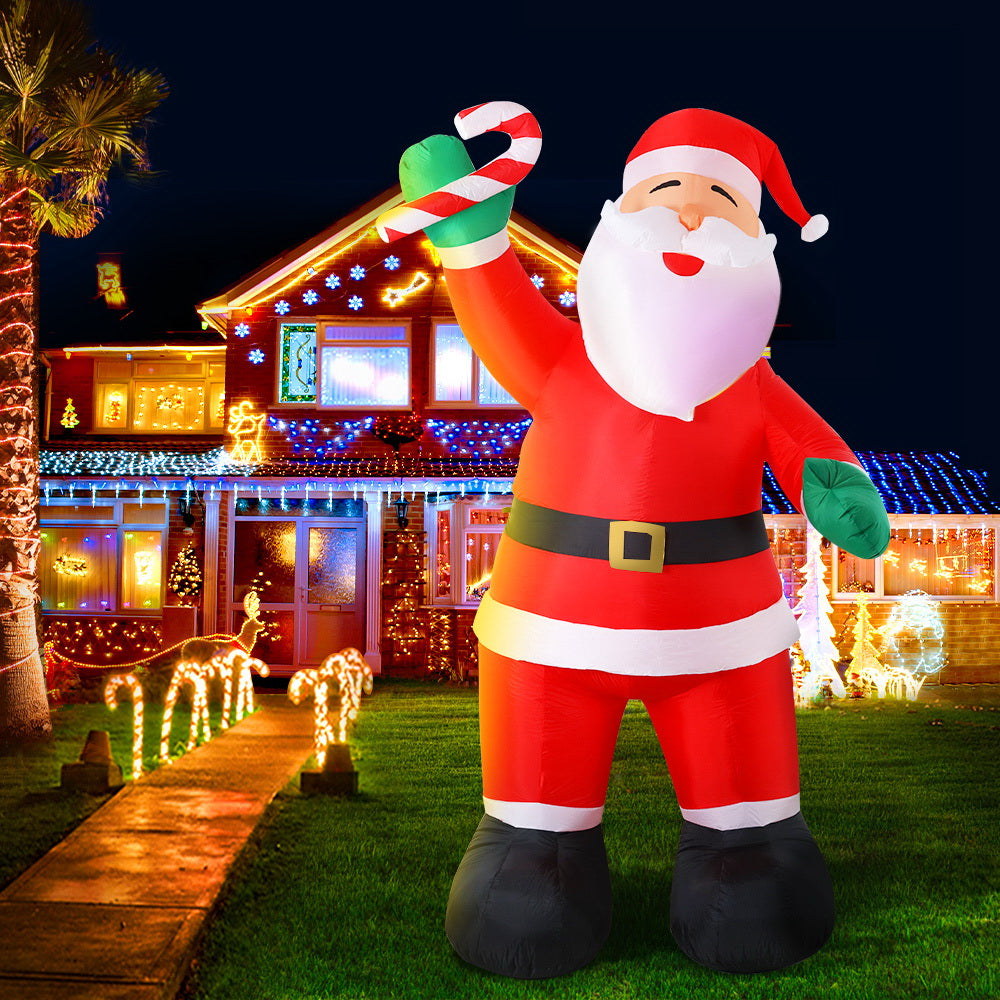 Jingle Jollys 3M Inflatable Santa Illuminated Christmas Decoration
