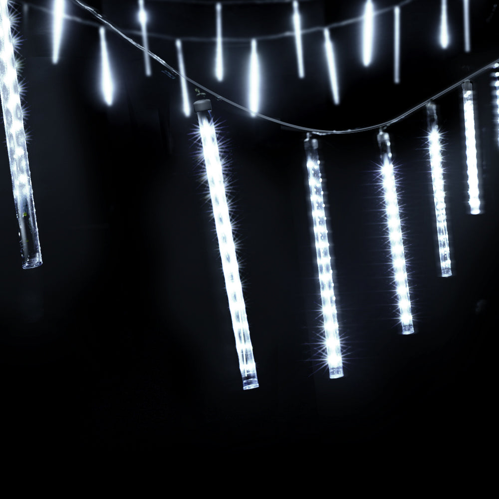 Jingle Jollys 12M Icicle Lights 960 LED Cold White