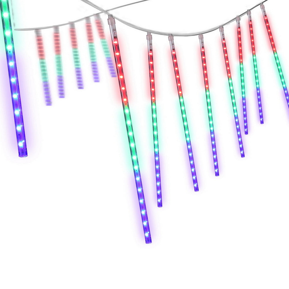 Jingle Jollys Christmas Icicle Shower Lights 7M 288 LED