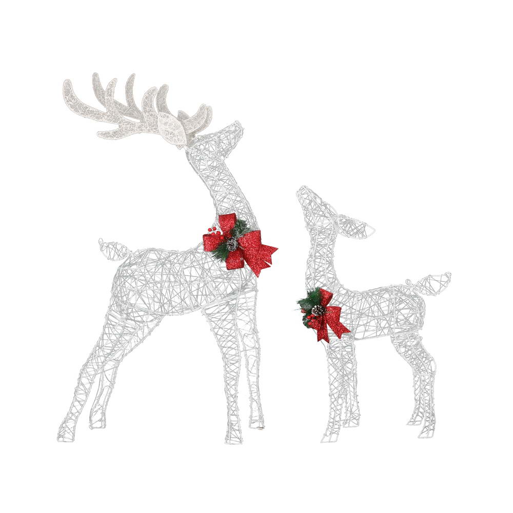 Jingle Jollys 170 LED Fairy Light Reindeer Decorations 2 Pack