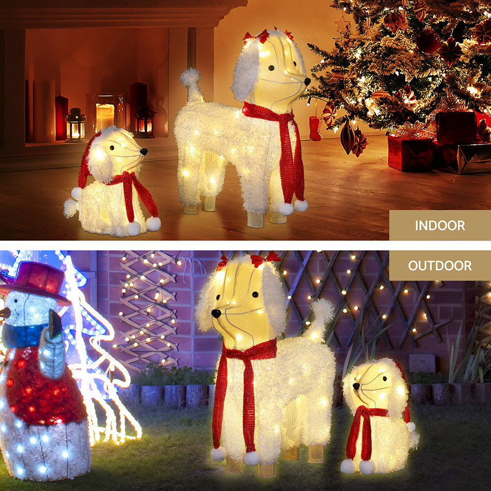 Jingle Jollys 60 LED Fairy Light Dog Decorations Set