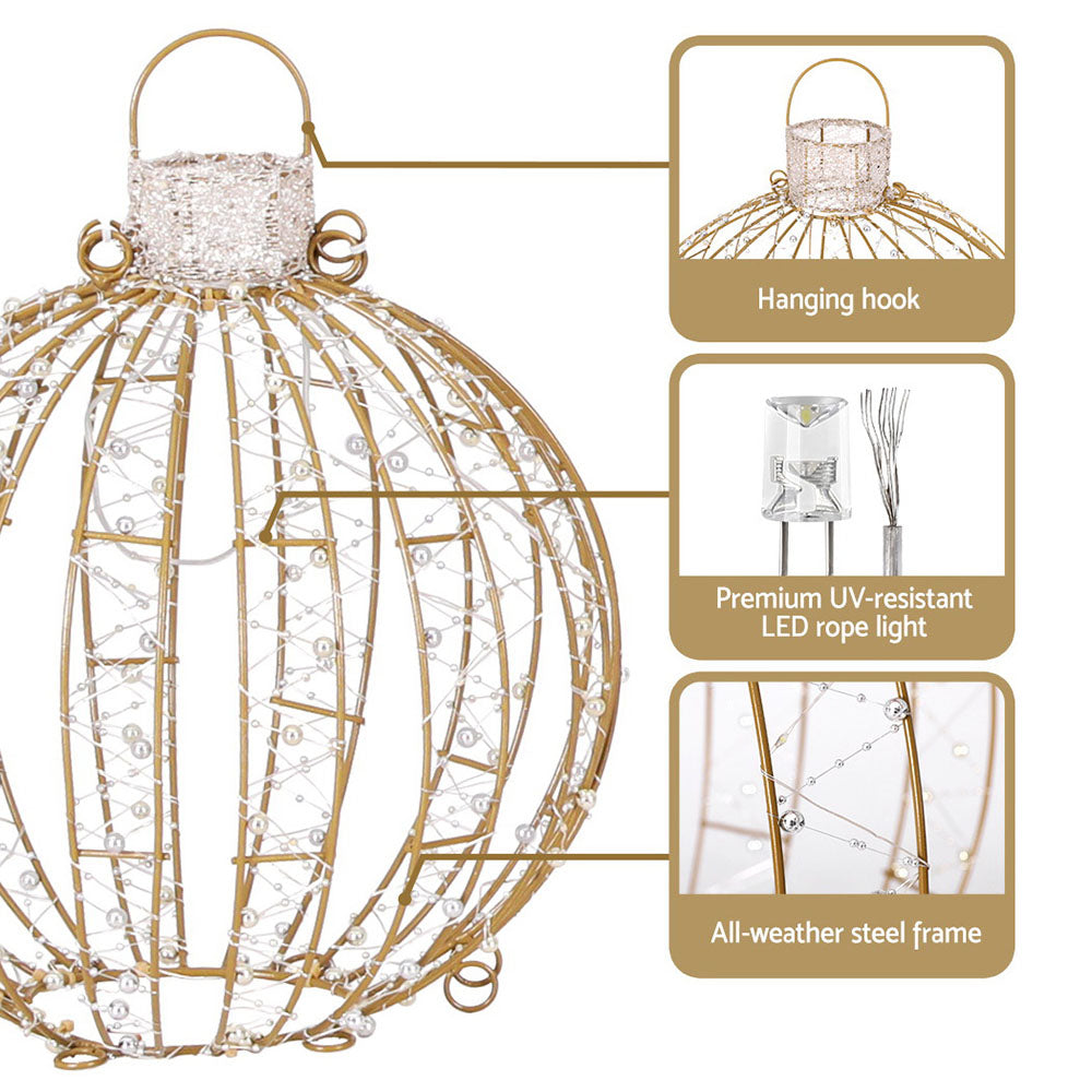 Jingle Jollys 3-Piece LED Fairy Light Ball Set Christmas Decorations