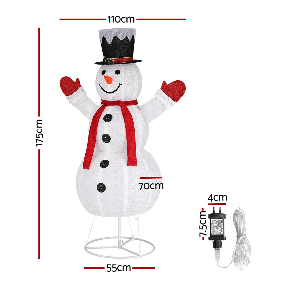 Jingle Jollys 1.7M LED Fairy Lights Snowman Christmas Decorations