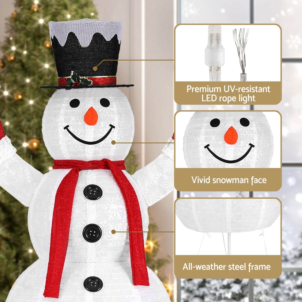 Jingle Jollys 1.7M LED Fairy Lights Snowman Christmas Decorations