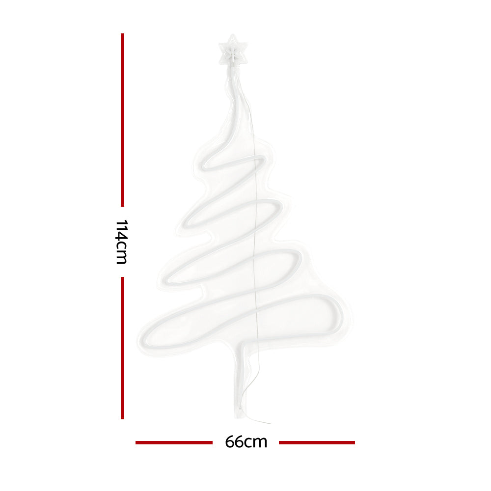 Jingle Jollys 114cm Green LED Rope Light Christmas Tree Decorations