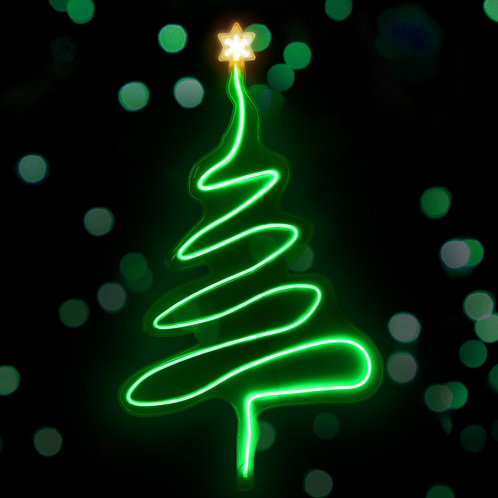 Jingle Jollys 114cm Green LED Rope Light Christmas Tree Decorations