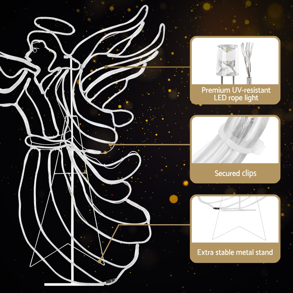 Jingle Jollys 1.44M Outdoor LED Christmas Rope Lights Multi-Coloured