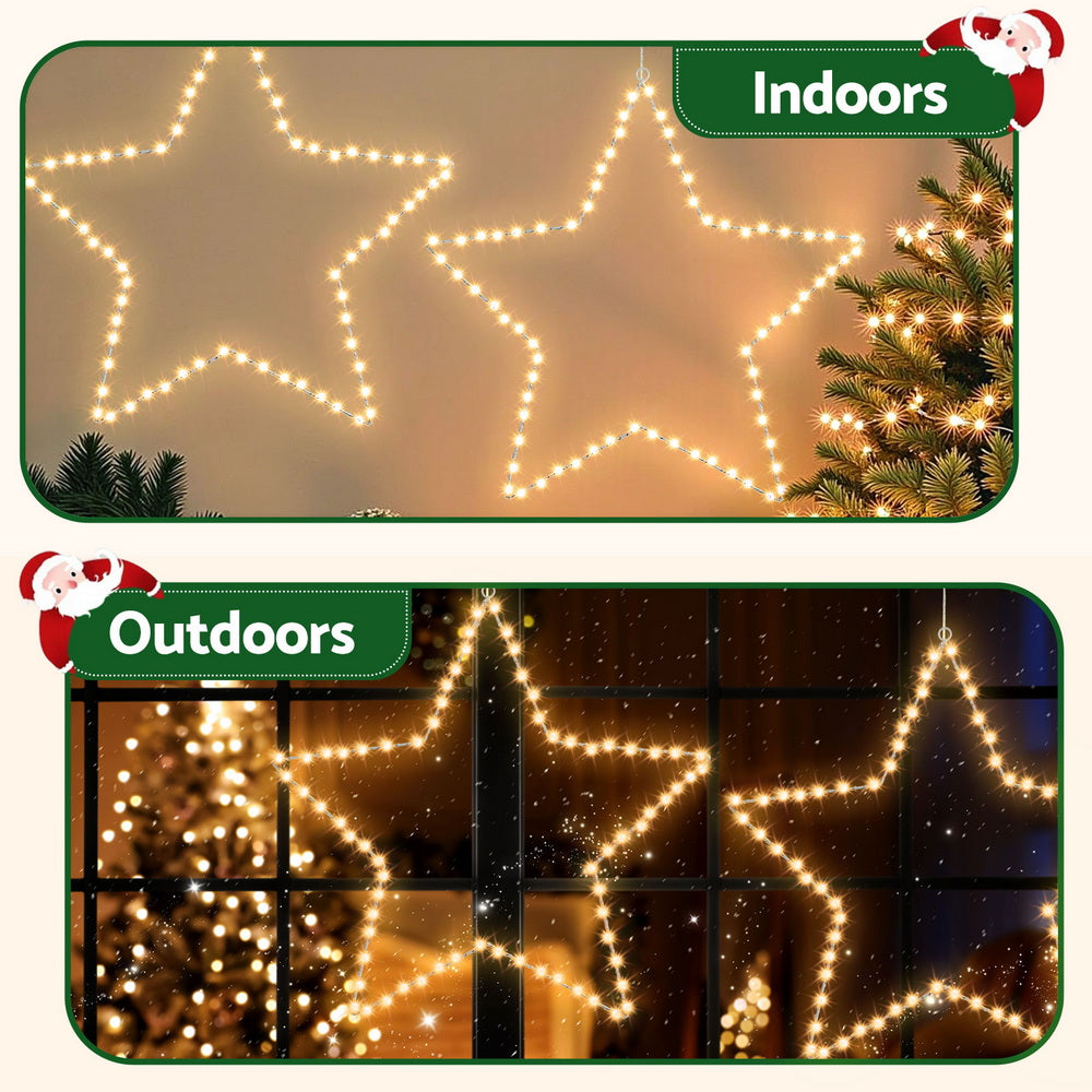 Jingle Jollys 50cm Star 70 LED Christmas Lights Decorations