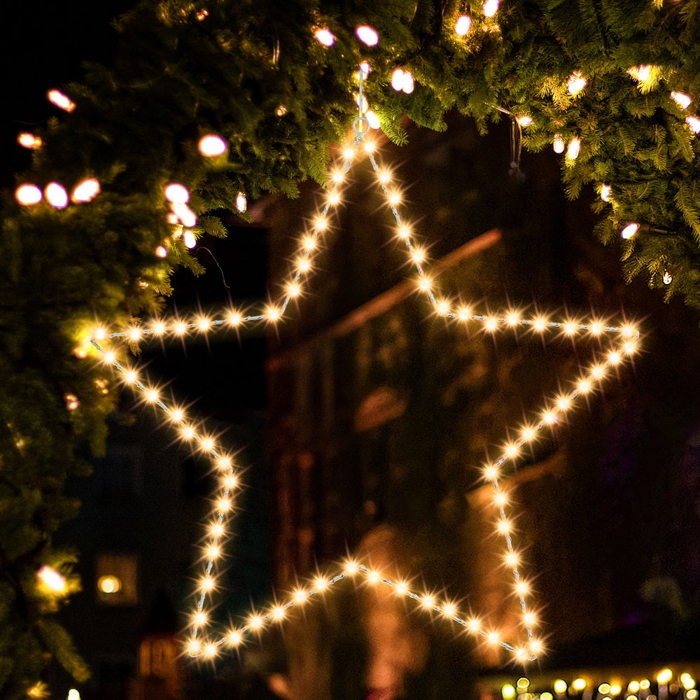 Jingle Jollys 50cm Star 70 LED Christmas Lights Decorations