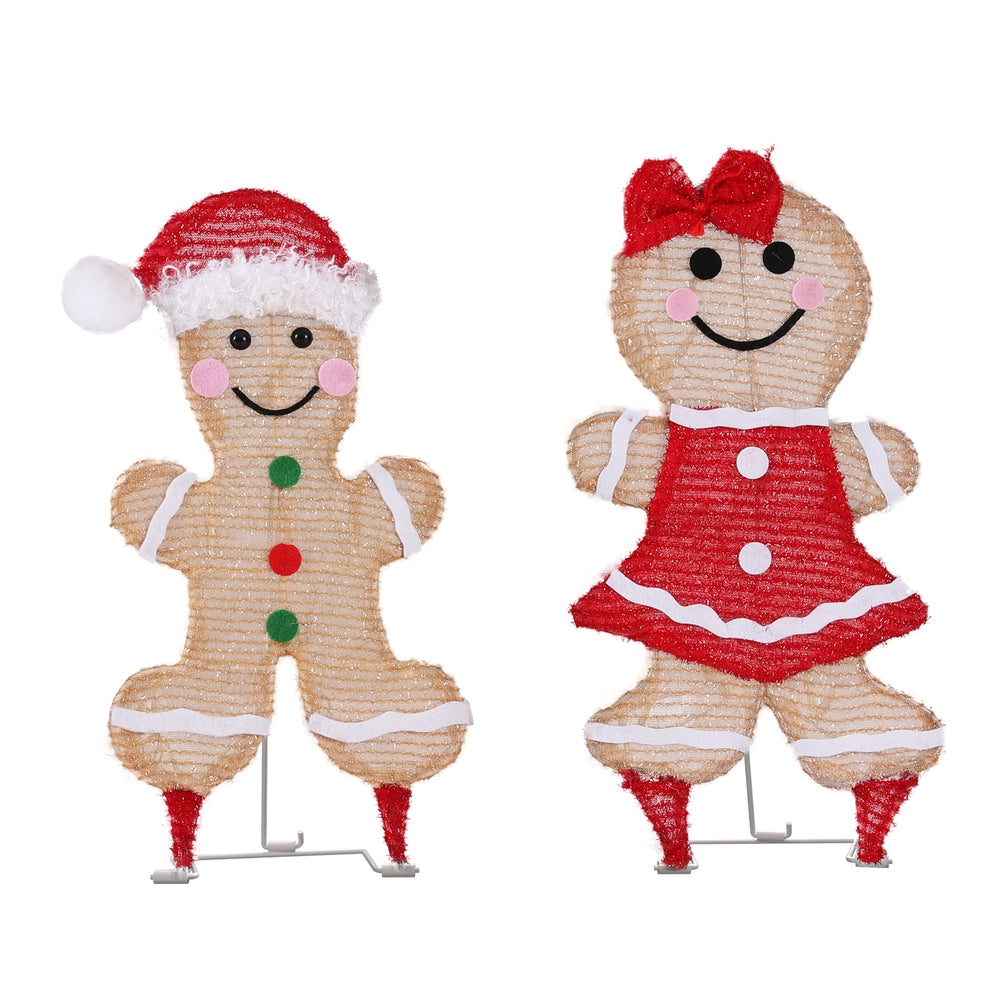 Jingle Jollys 30 LED Gingerbread Motif Fairy Lights Christmas Decoration