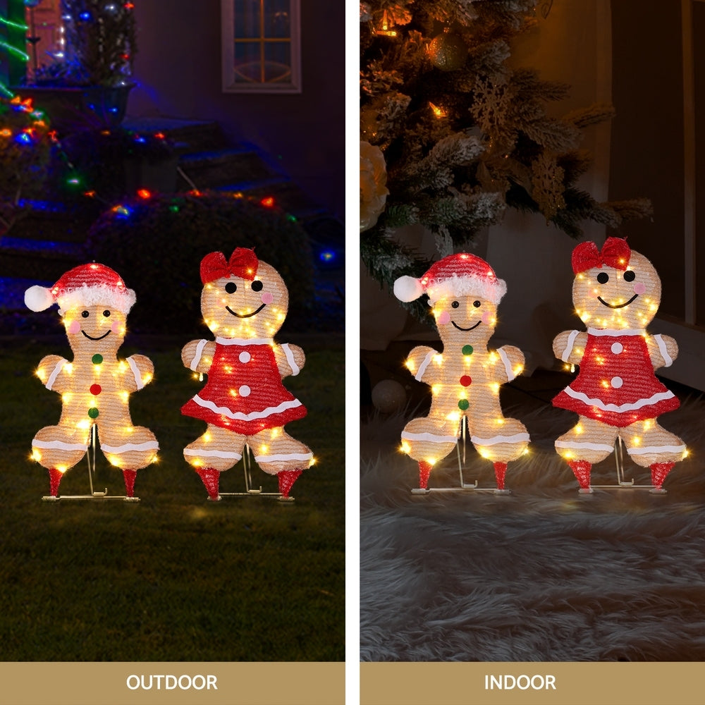 Jingle Jollys 30 LED Gingerbread Motif Fairy Lights Christmas Decoration